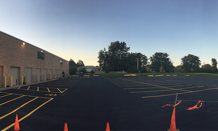 parking lot drying