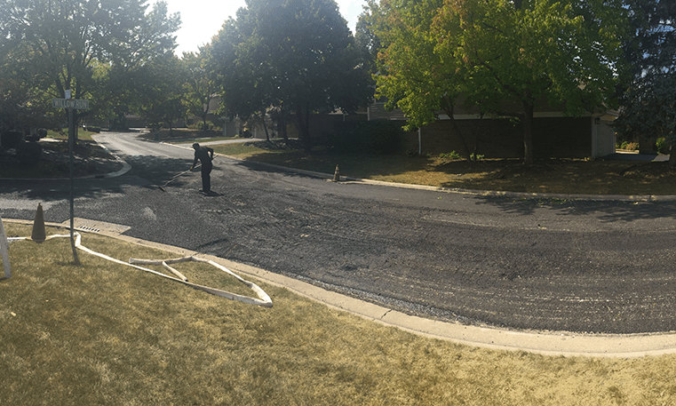 street during construction