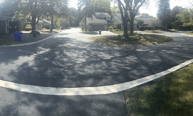 completed street paving