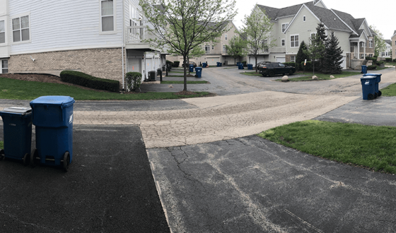 street and driveways