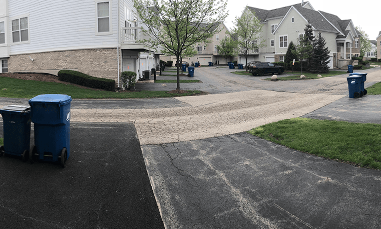 street and driveways