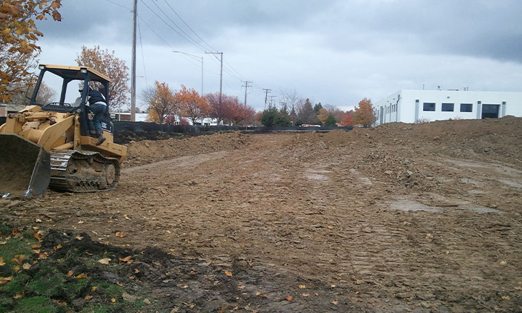 construction site during renovation