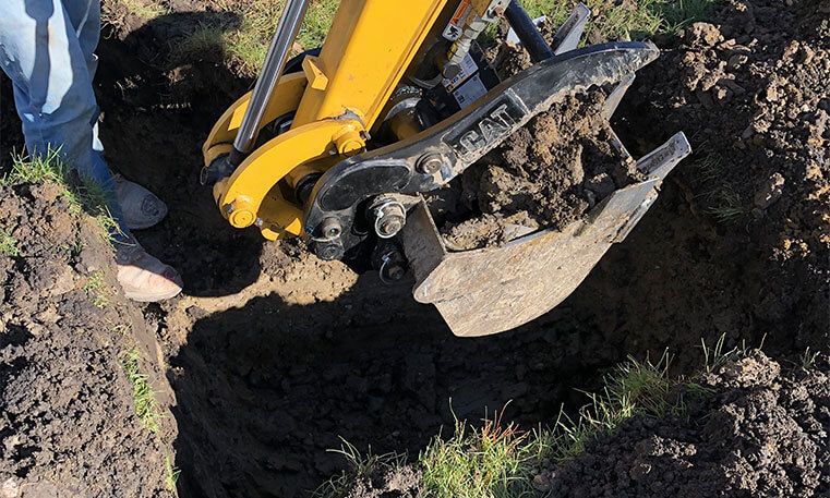 paving equipment to remove concrete