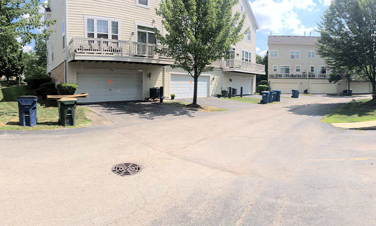 asphalt driveway after renovation