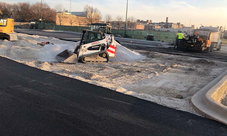 paving asphalt at Bradley Place