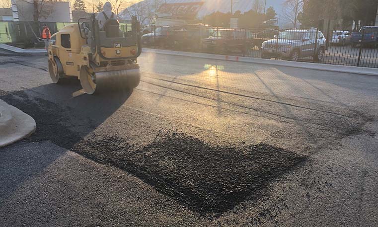 paving asphalt at Bradley Place