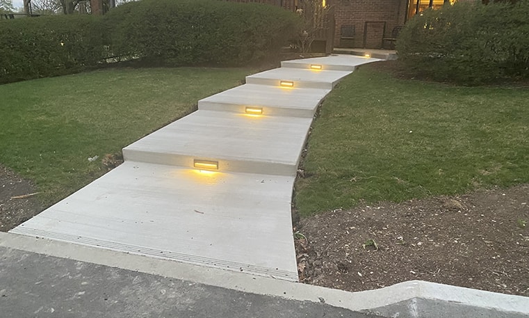 stair replacement with brand new lights